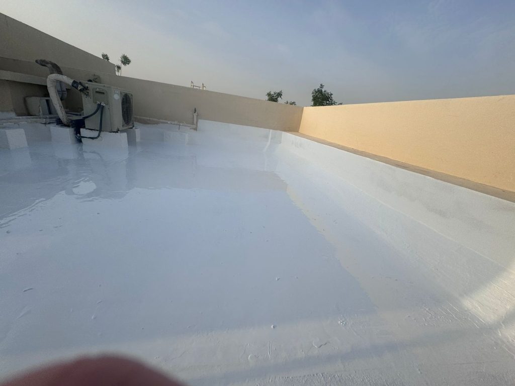 White roofing waterproofing. suitable for new and old buildings