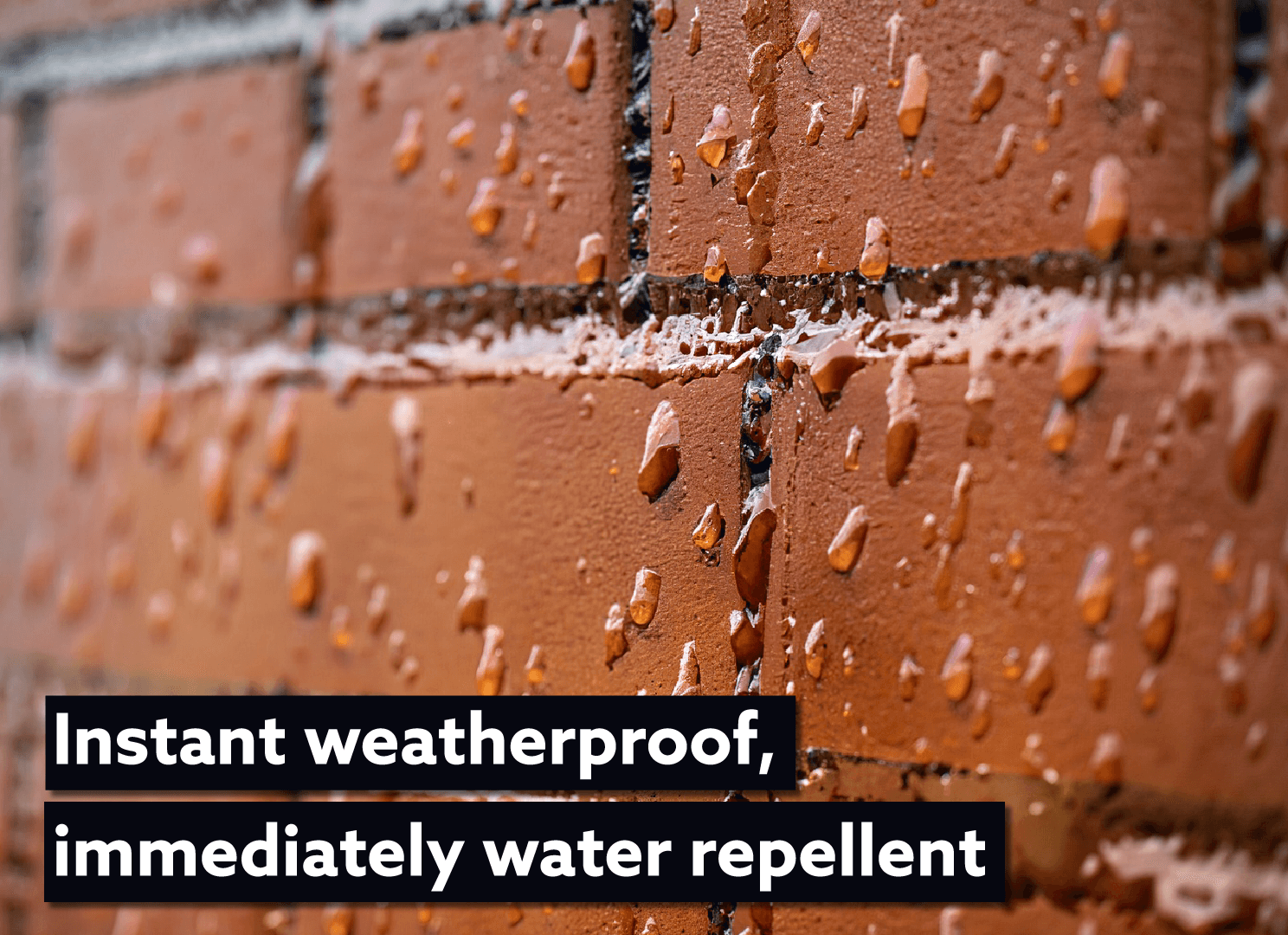 Invisible brick sealer applied to exterior walls to stop damp penetration while maintaining the natural brick appearance