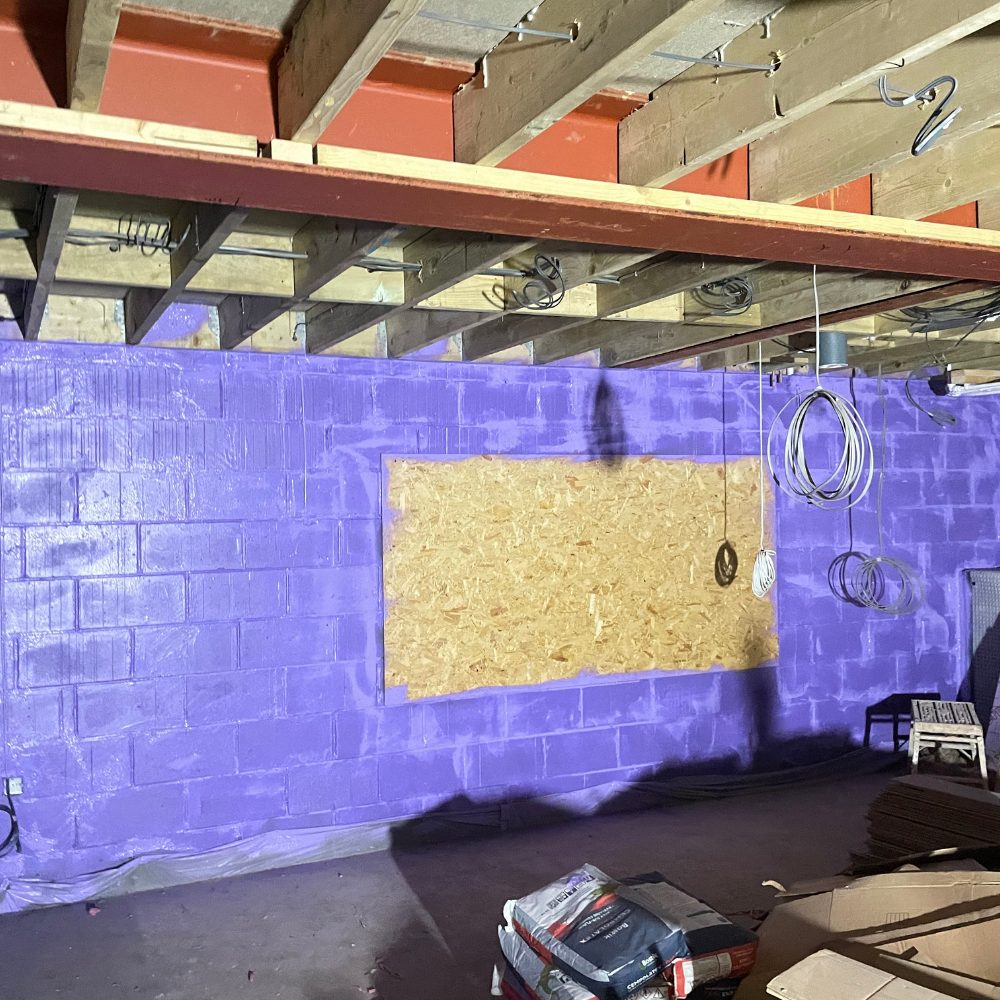 Passive Purple airtightness retrofit project in London achieving exceptional energy efficiency standards.